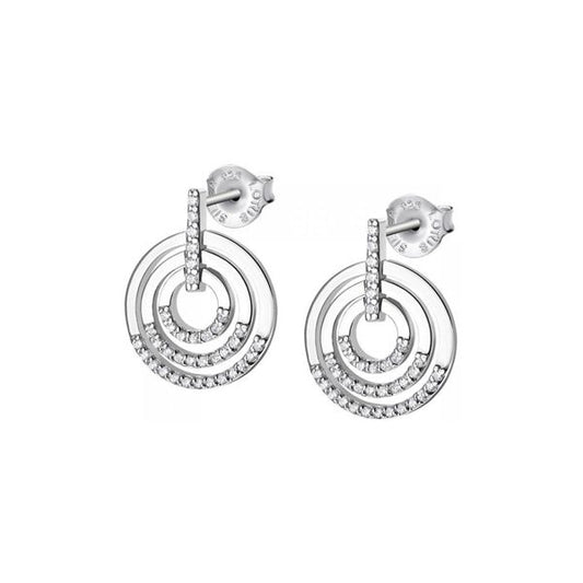 LOTUS JEWELS JEWELRY Mod. LP1755-4/1 silver circle earrings