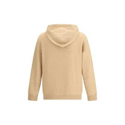 Laneus Beige Cashmere Hoodie Laneus
