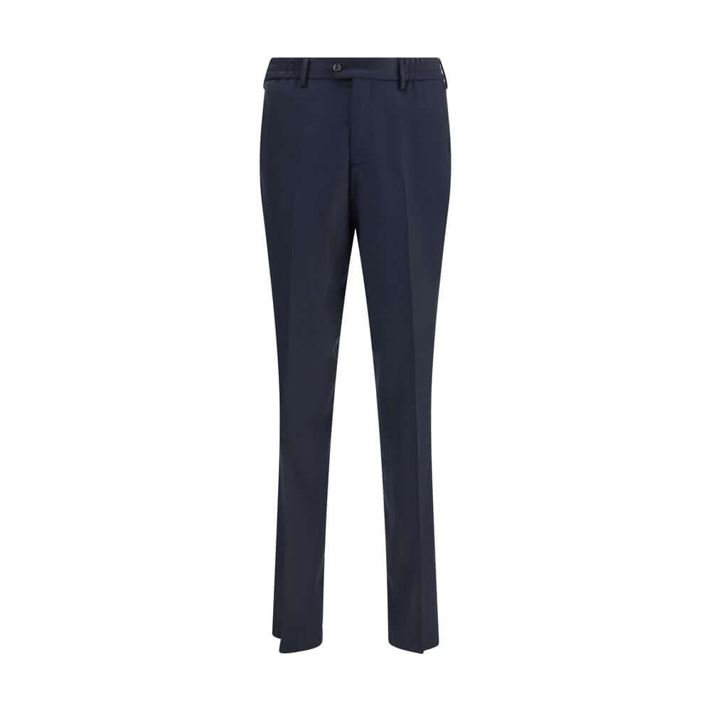 Lardini Blue Fleece Wool Chino Pants