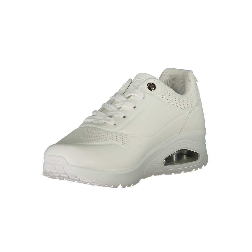 Laura Biagiotti White Polyester Women Sneaker with removable footbed for casual elegance