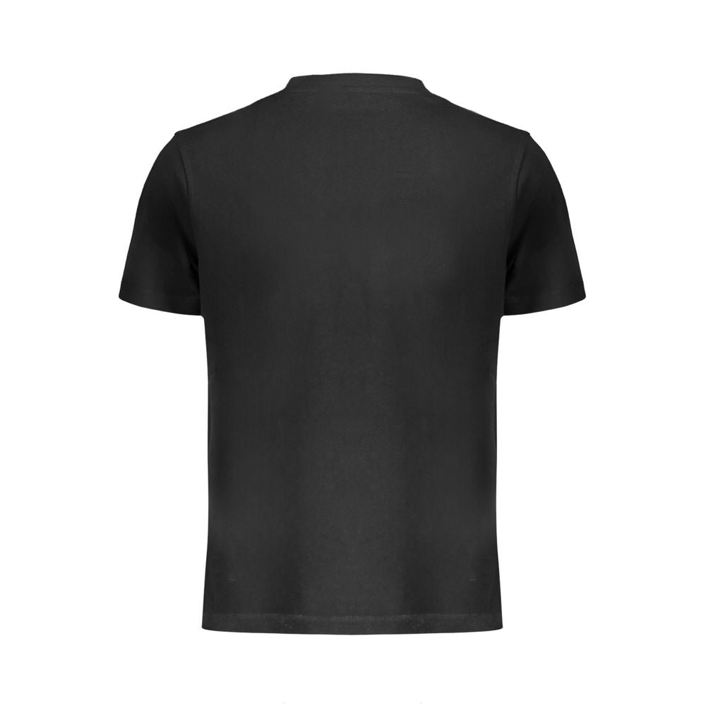 Lee Black Cotton T-Shirt, short sleeve, regular fit, crew neck, with 1 pocket and logo on the back view