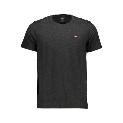 Levi's Brown Cotton Men T-Shirt with crew neck and short sleeves, featuring the iconic Levi's logo. Ideal for comfort and style.