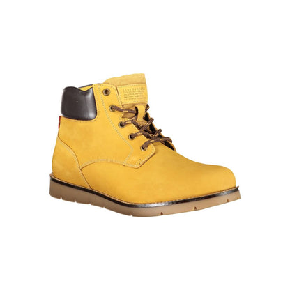 Levi's Yellow Leather Men Ankle Boot Levi's