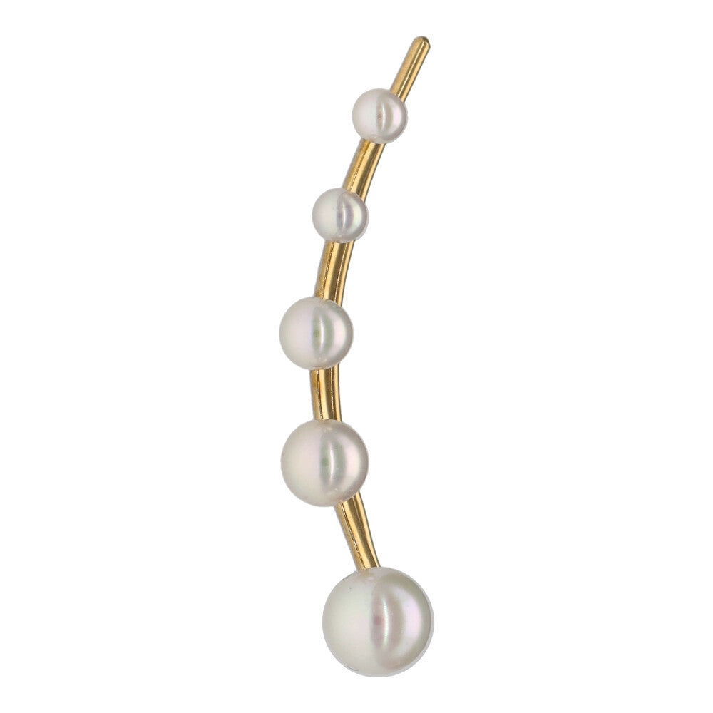 MAJORICA JEWELRY Mod. 16824.01.1.000.010.1 elegant pearl earring with gold design