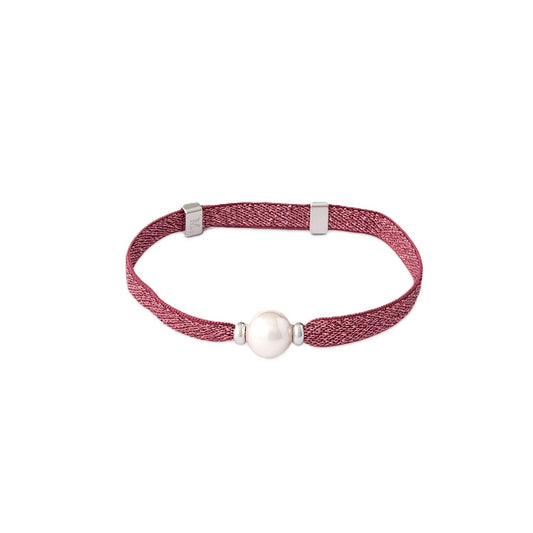MAJORICA JEWELRY Mod. 17182.01.2.B00.000.1 pearl bracelet with red strap