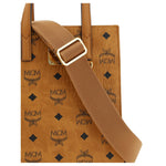 MCM Aren Mini Tote Handbag with brand logo, leather trim, and adjustable strap, showcasing iconic design