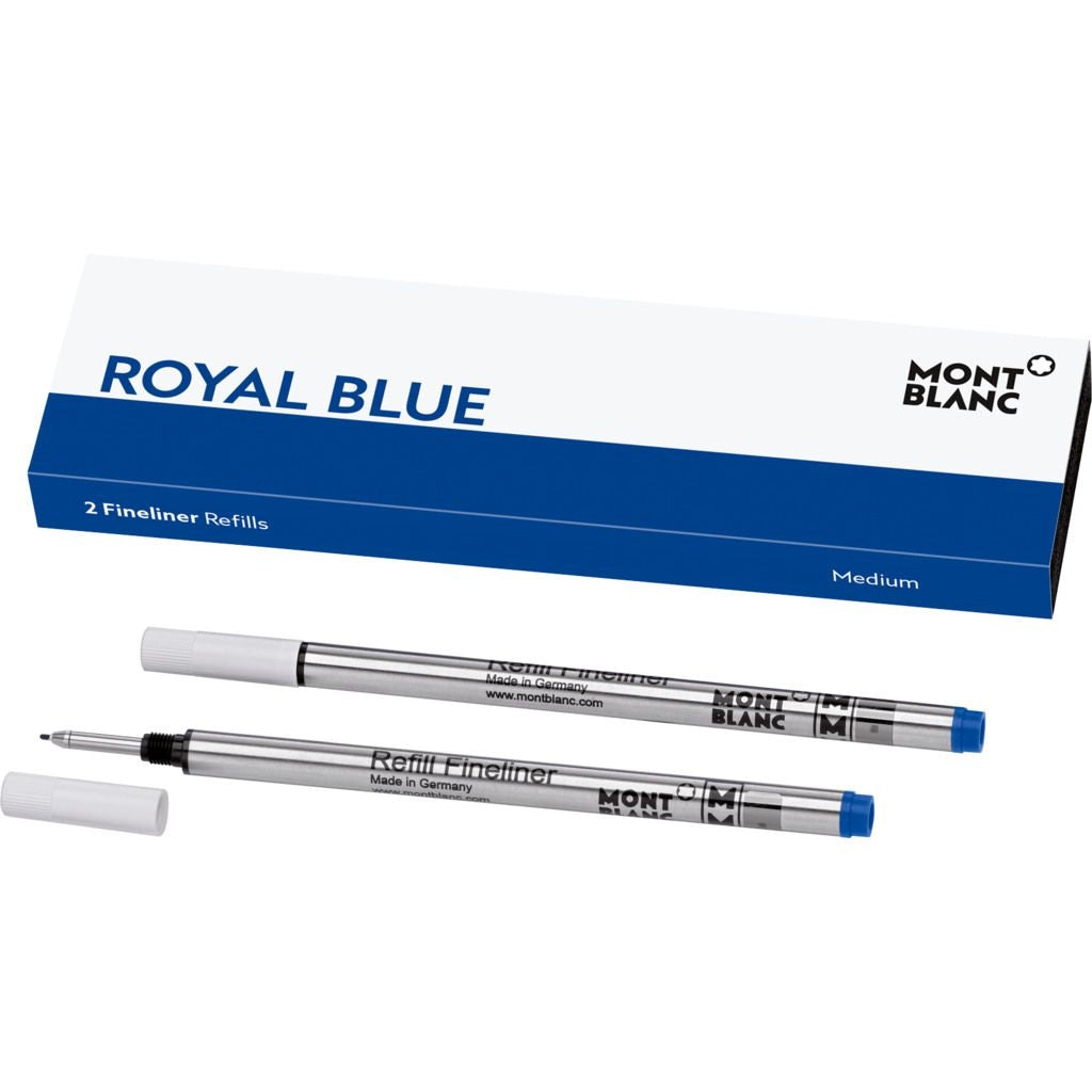 MONTBLANC Mod. ROYAL BLUE - BALLPOINT PEN REFILLS - MEDIUM - 2 PCS