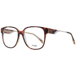Maje Brown Women Glasses Frame in acetate with full-rim square style, includes branded case, ideal for fashionable women.