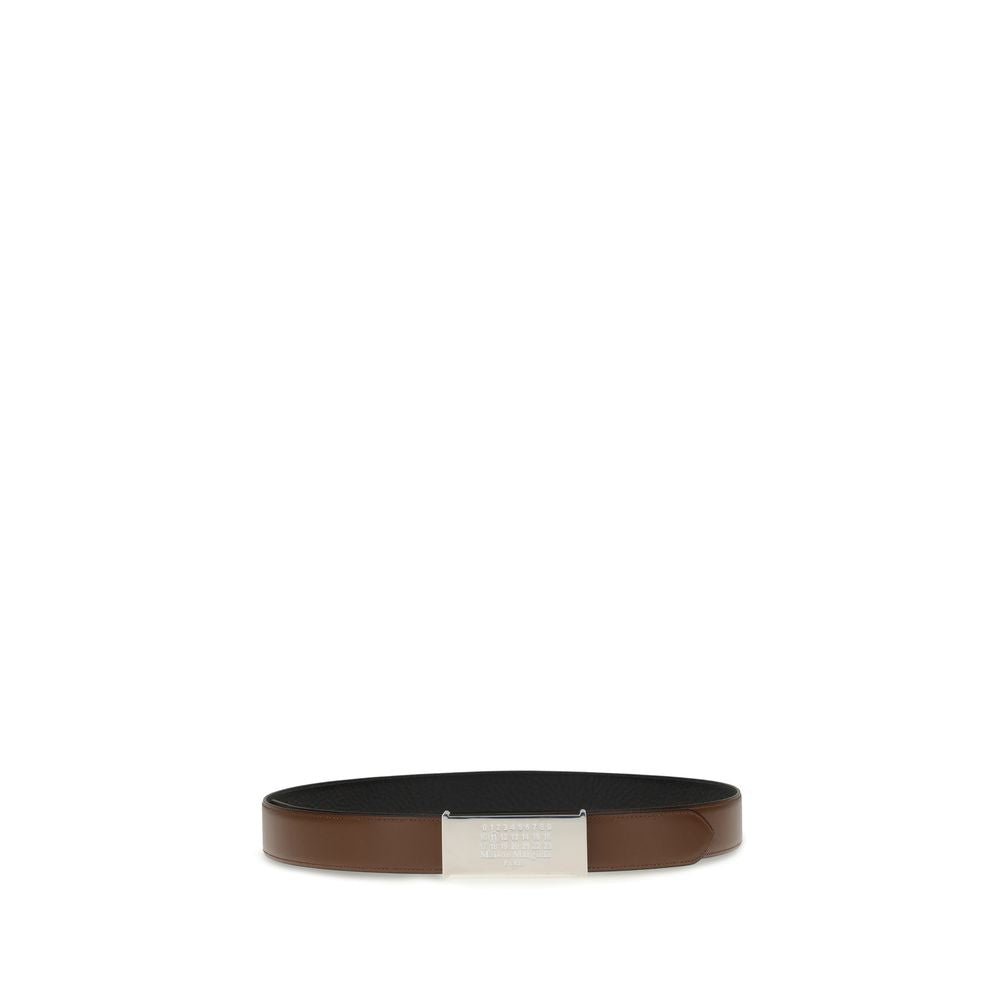 Margiela Brown Leather Regular Belt Margiela