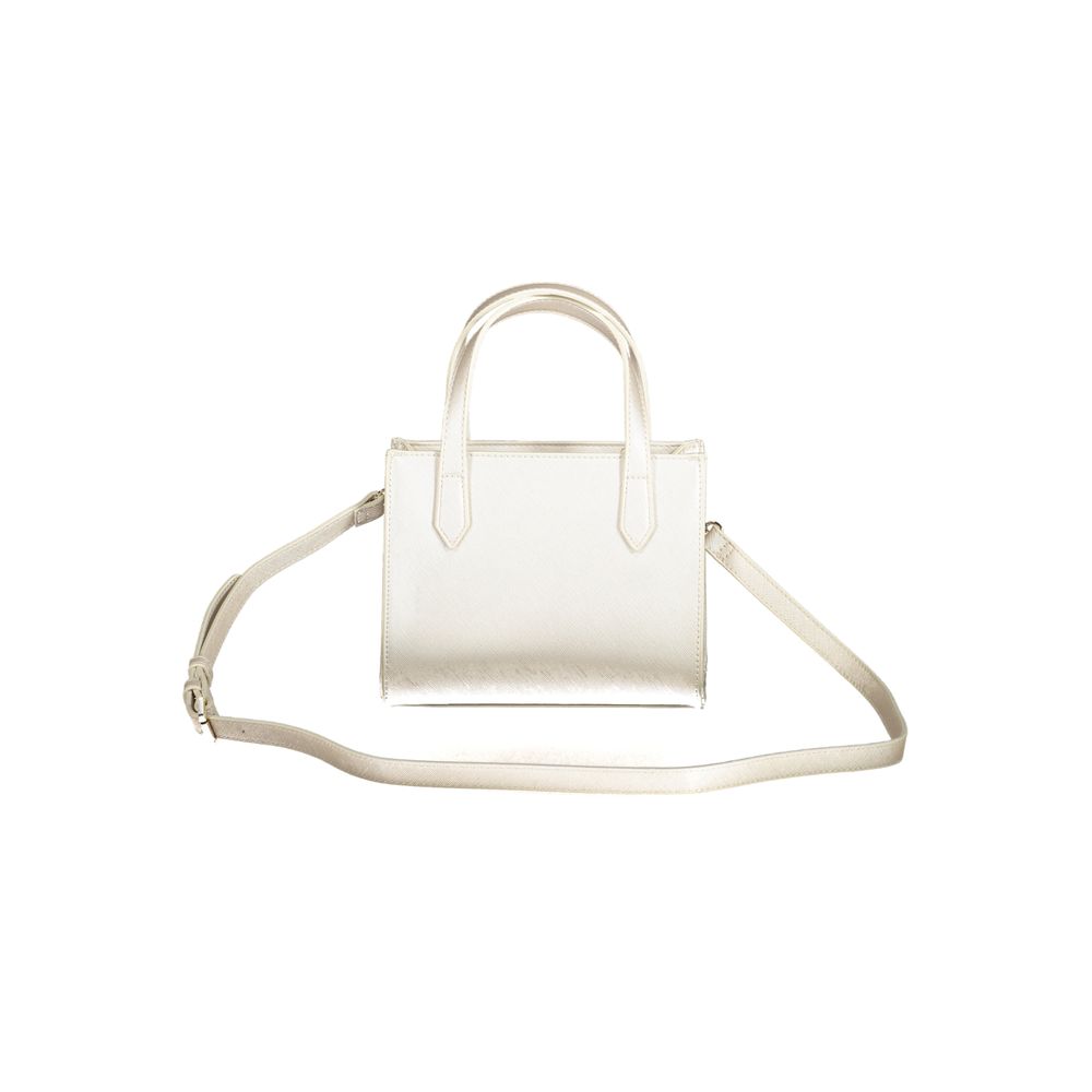 Front view with bag zipped and handles upright.