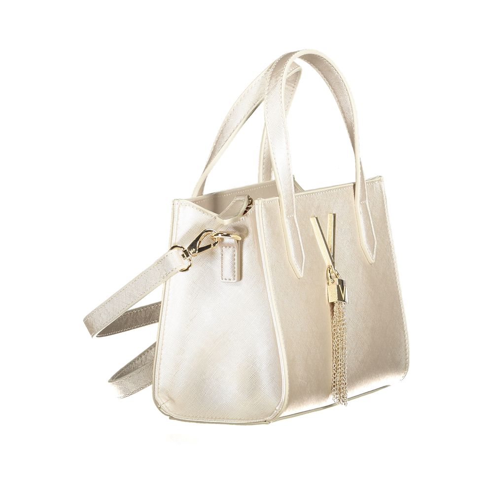 Front view with bag zipped and handles upright.