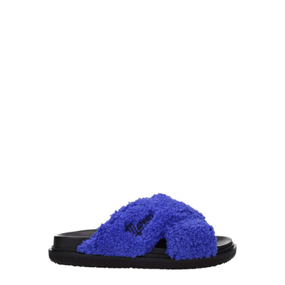Marni Purple Fabric Slippers