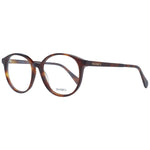 Max & Co Brown Women Glasses Frame in plastic full-rim style, panto shape, with 53-16-140 size dimensions, includes branded case.