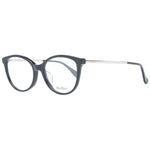 Max Mara Black Women Glasses Frame, full-rim butterfly style with black metal and plastic construction, 53-17-145 size, includes branded case.