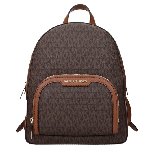 Michael Kors Brown Fabric Backpack