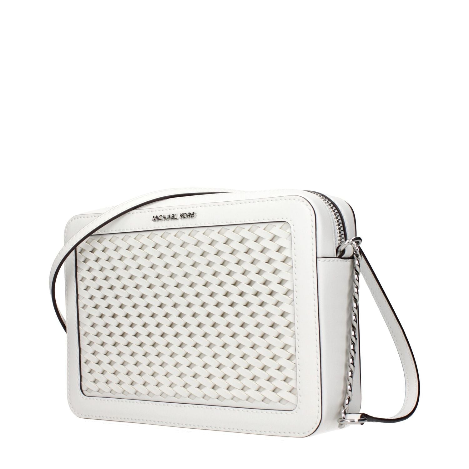 Michael Kors White Leather Crossbody Bags