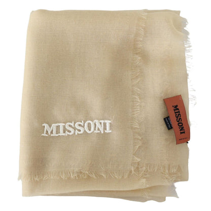 Missoni Beige Cashmere Unisex Neck Scarf
