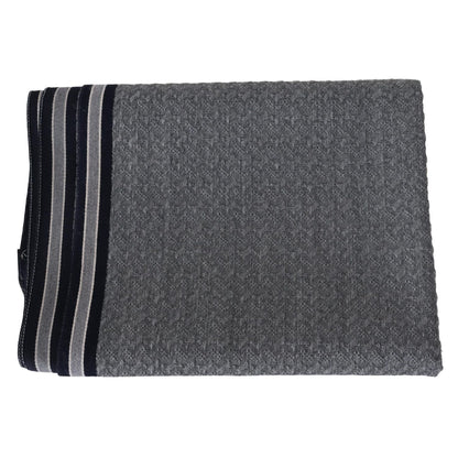 Missoni Gray Stripes Pattern 100% Wool Unisex Neck Wrap Scarf