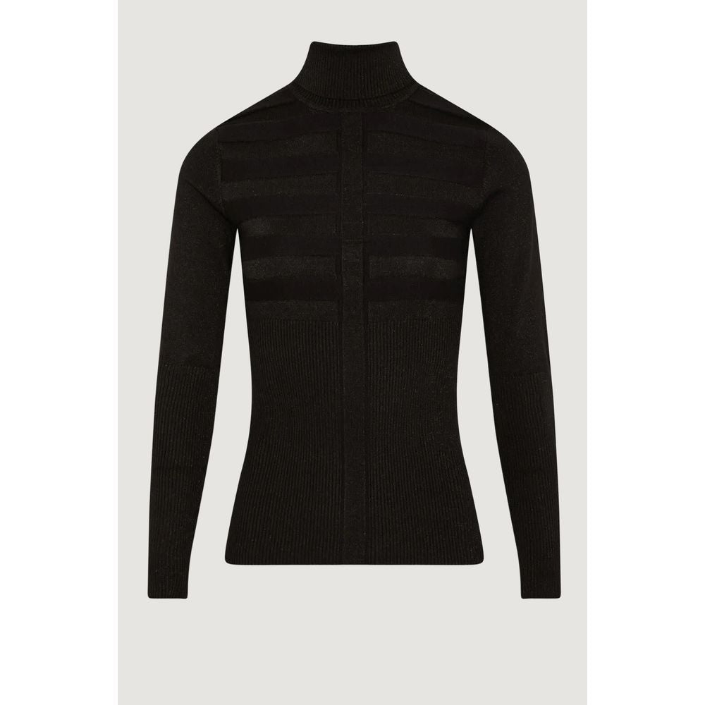 Morgan De Toi Black Viscose Turtleneck