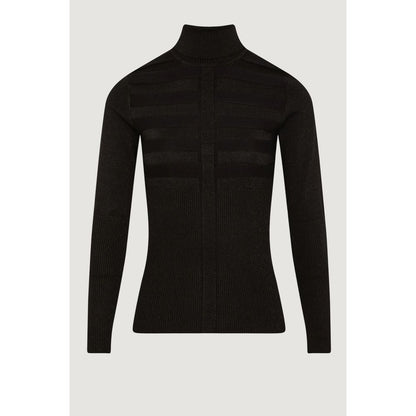 Morgan De Toi Black Viscose Turtleneck