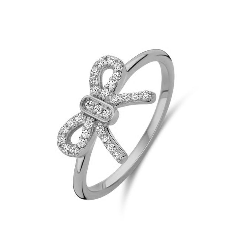 NEW BLING Mod. 9NB-1552-60 elegant bow-shaped ring with sparkling stones, perfect for adding a touch of glamour to any outfit.