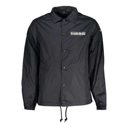 Napapijri Black Polyester Men Jacket