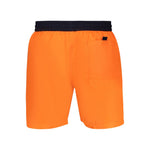 Norway 1963 Orange Polyamide Swimwear with back pocket and elastic waist, featuring contrasting details and brand logo.