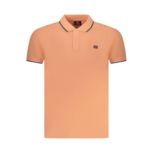 Norway 1963 Pink Cotton Men Polo Shirt with contrasting details, premium fabric, and classic 3-button placket for refined casual style.