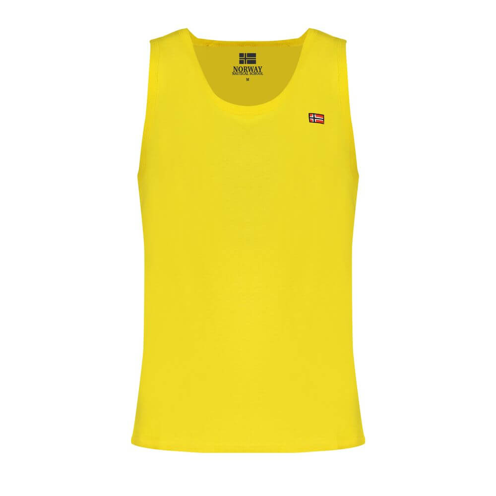 Norway 1963 Yellow Cotton Men Tank Top