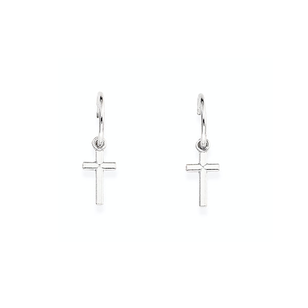 AMEN JEWELRY Mod. ORCRB3 silver cross earrings