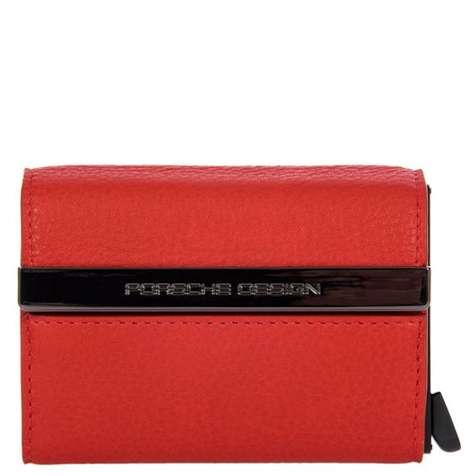 PORSCHE DESIGN MOD. CLASSIC red leather credit card holder in official packaging