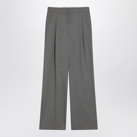 Loulou Studio Wide grey wool pants