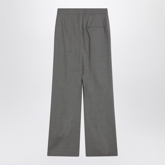 Loulou Studio Wide grey wool pants