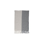 Only Gray Recycled Polyester Scarf with checkered design, women's stylish accessory, 100% recycled polyester, eco-friendly fashion scarf.