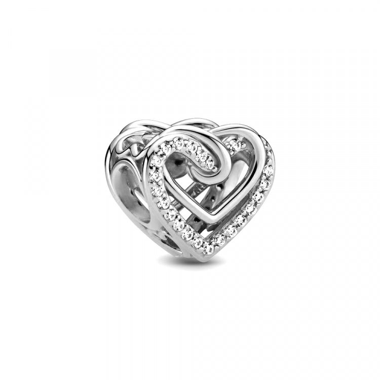 PANDORA Mod. 799270C01 silver heart-shaped jewel from Thailand, featuring elegant design and Quartz movement. Official box packaging available.