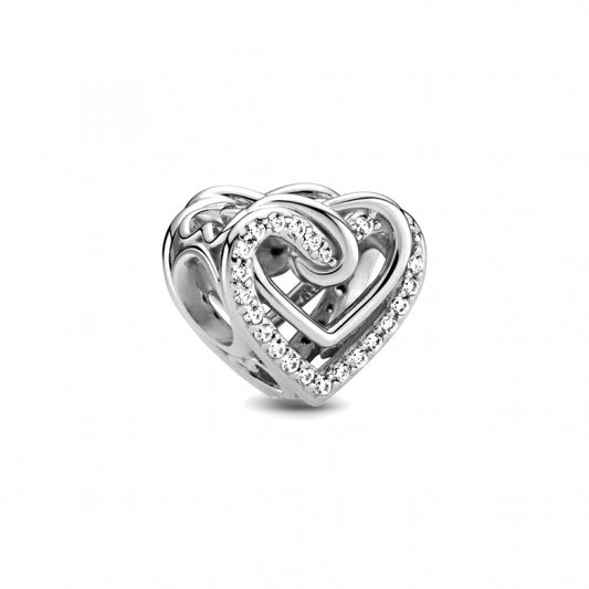 PANDORA Mod. 799270C01 Silver 925° heart-shaped jewel with quartz analog movement, 24h function, 37mm case, water resistant 5 ATM.