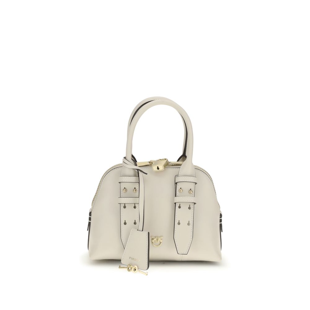 PINKO White Calf Leather Bos Taurus Handbag PINKO