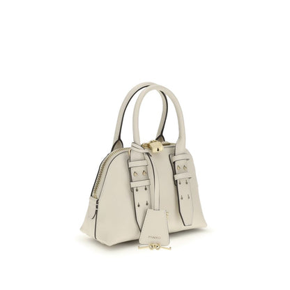 PINKO White Calf Leather Bos Taurus Handbag PINKO