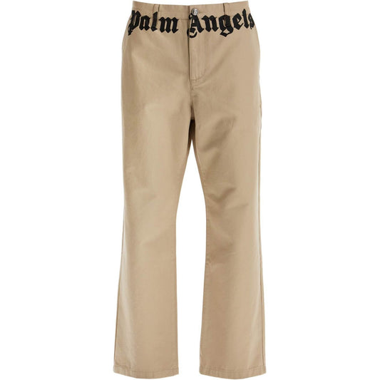 Palm Angels chino pants with logo branding