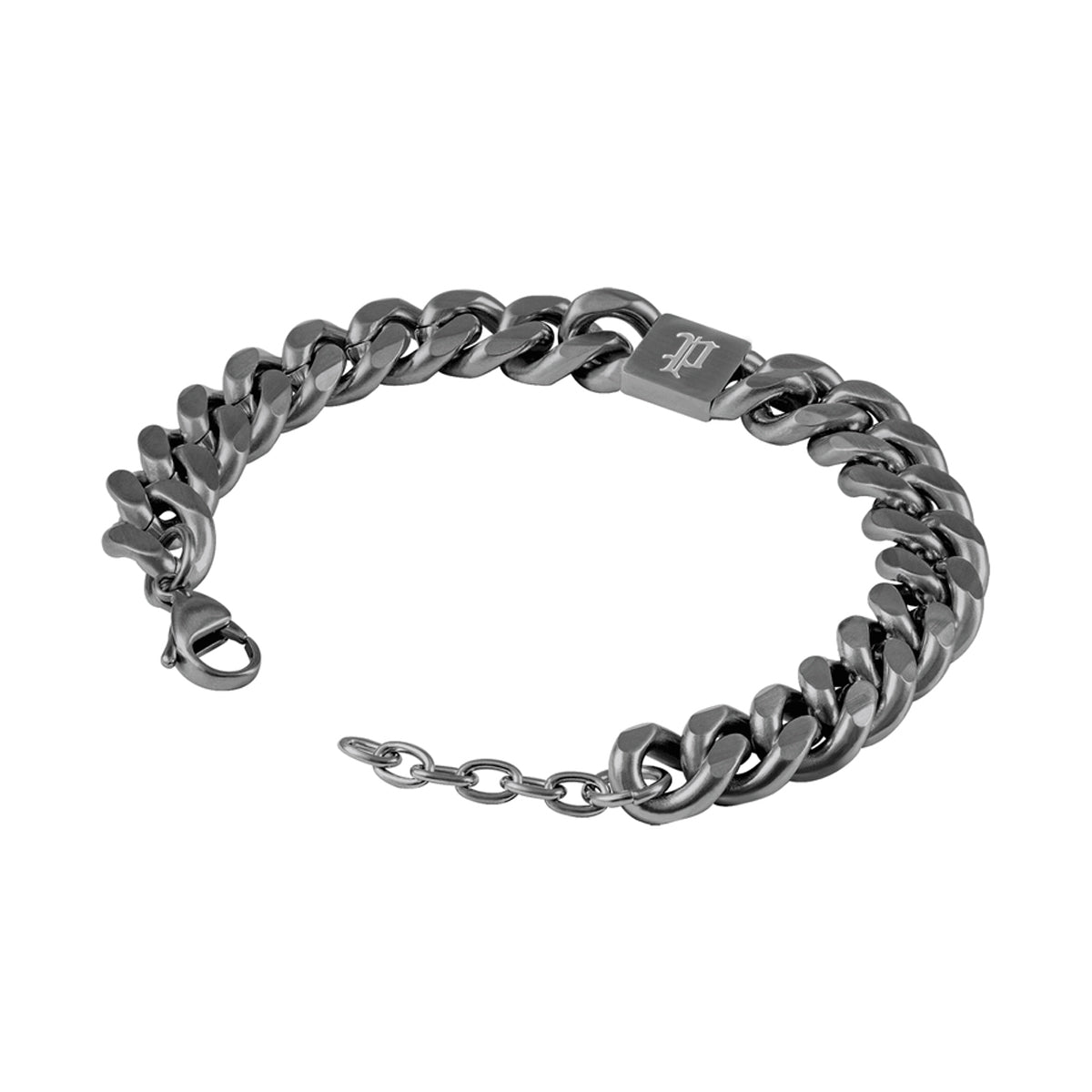 POLICE JEWELS JEWELRY Mod. PEAGB0077903 men's bracelet, stainless steel chain design with logo clasp.