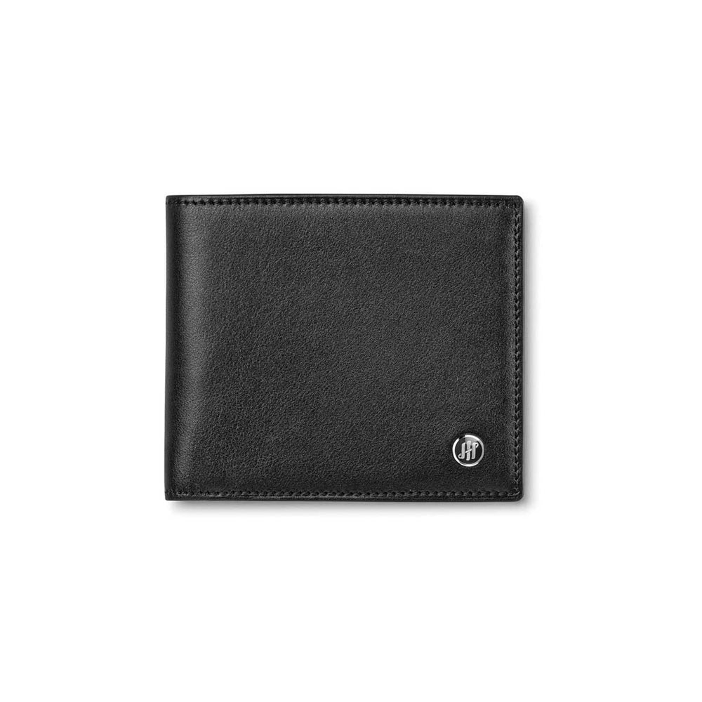 PORTAFOGLIO MONTEGRAPPA MOD. IC00WA01 black leather wallet with embossed logo on front