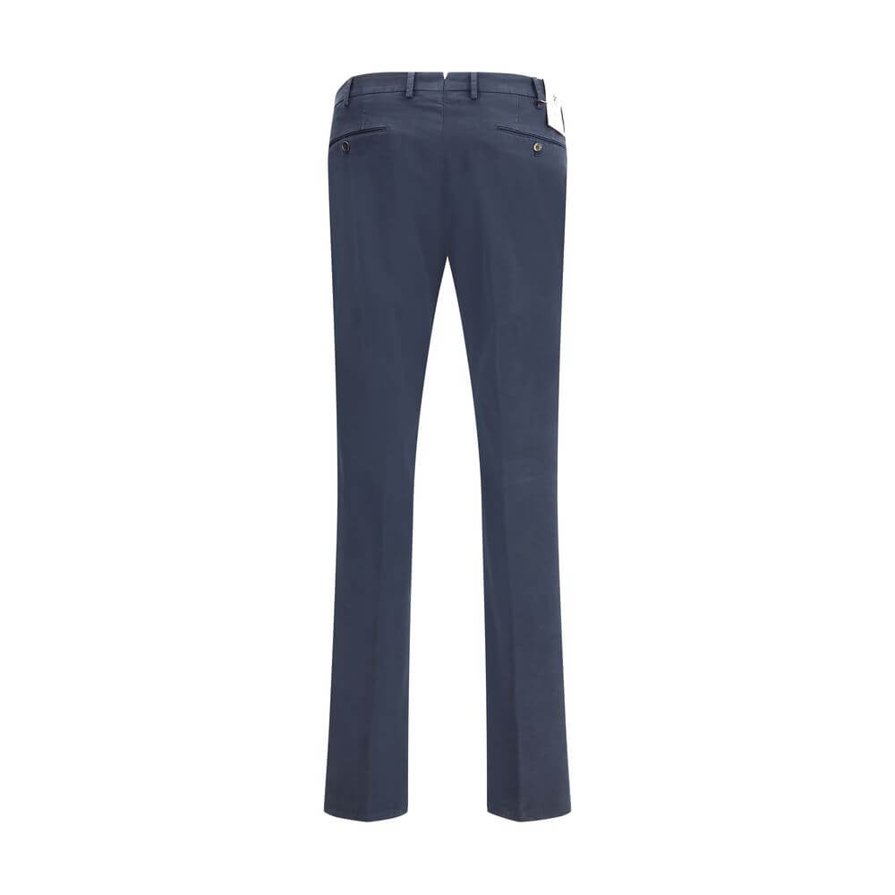 PT Torino Blue Elastane Casual Pants
