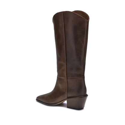 Paris Texas Brown Leather Boots
