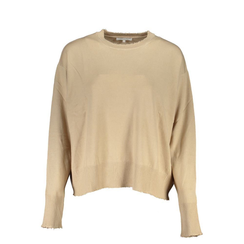 Patrizia Pepe Beige Fabric Sweater PA-26482-XS
