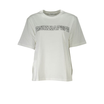 Patrizia Pepe White Cotton Women T-Shirt