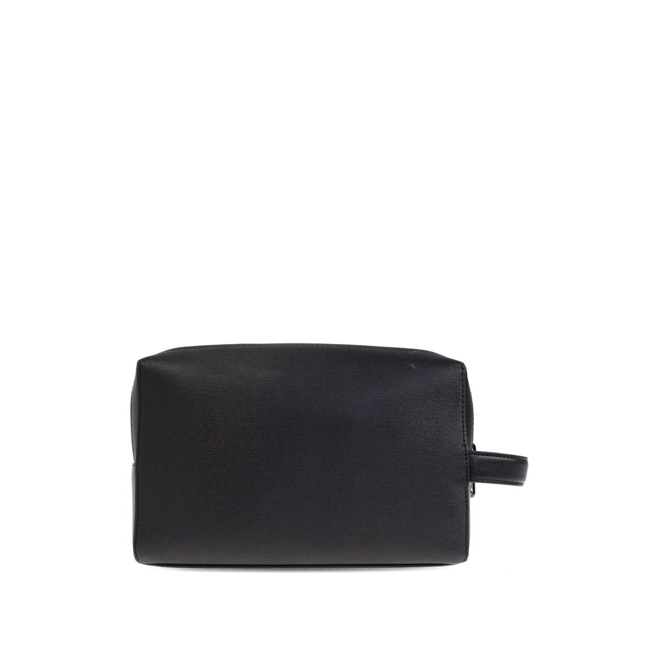 Front view with bag zipped and handles upright.