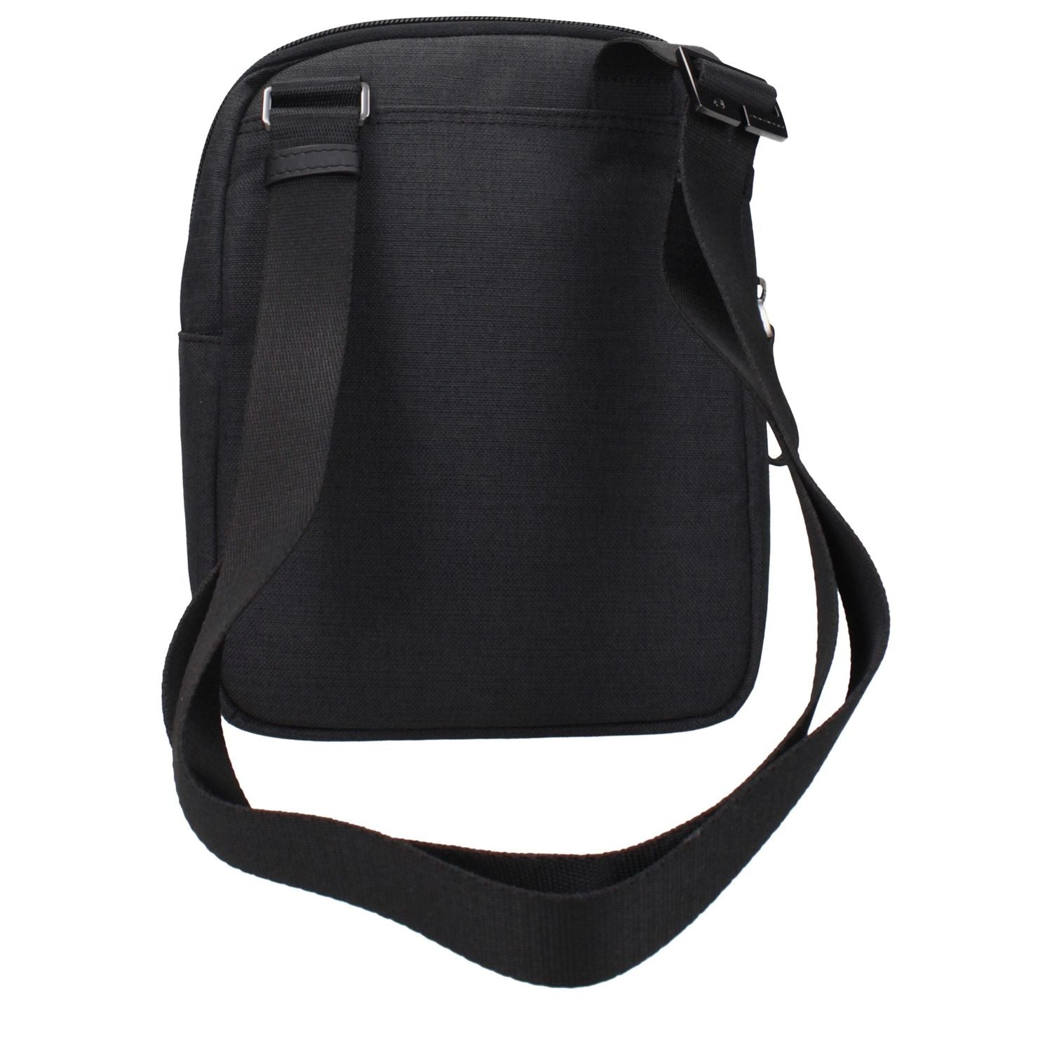 Piquadro Black Fabric Crossbody Bag