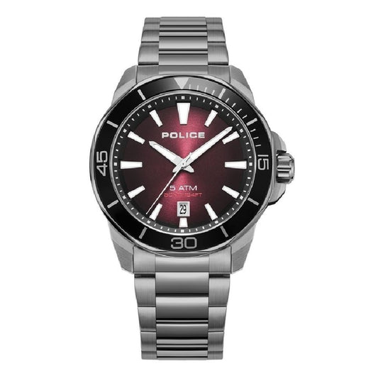 Police Gray Stainless Steel Dress Watch Police