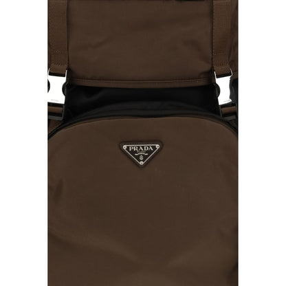 Prada Brown Recycled Polyamide Backpack