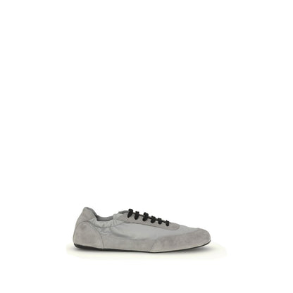 Prada Gray Rubber Athletic Sneakers Prada